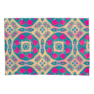 Traditional, Peruvian patchwork, tile pattern Pillowcase