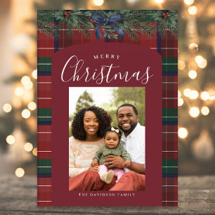 Traditional Plaid Holiday Card