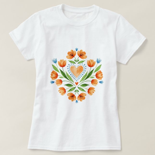  Traditional Polish folk art T-Shirt (Design Front)