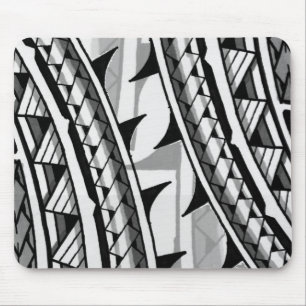 Traditional Polynesian tribal design/tattoo Mouse Pad