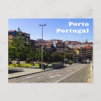 Traditional Port City Landscape Postcard