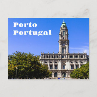Traditional Port City Landscape Postcard
