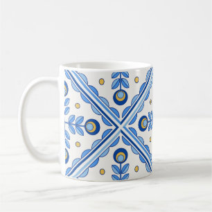 Traditional Portugal Lisbon azulejo ceramic tiles. Coffee Mug