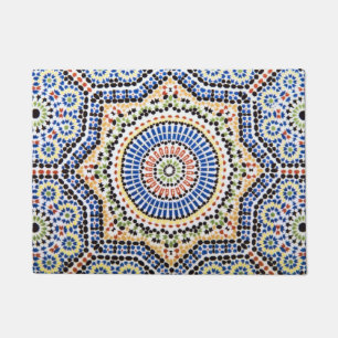 Traditional Portuguese Azulejo Tile Pattern Doormat