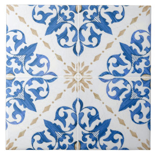 Traditional Portuguese glazed  Ceramic Tile