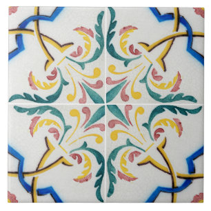 Traditional Portuguese glazed  Ceramic Tile