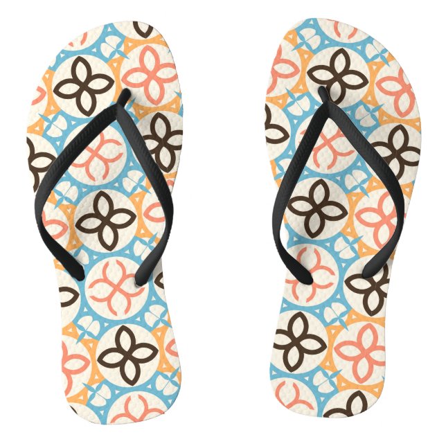 Traditional Portuguese Spanish Moroccan Mosaic Thongs (Footbed)