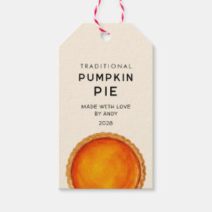 Traditional pumpkin pie food Jar Labels