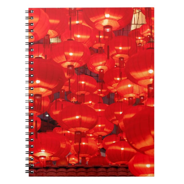 Traditional red lanterns decorated for Chinese new Notebook (Front)