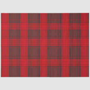 Traditional Red Plaid Tartan Modern Collection Tissue Paper