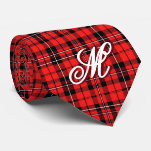 Traditional Red Plaid Tartan Popular Collection Tie