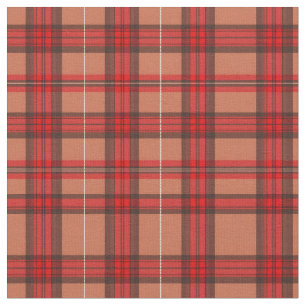 Traditional Red Plaid Tartan Trendy Collection Fabric