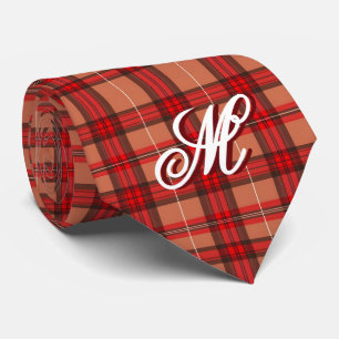 Traditional Red Plaid Tartan Trendy Collection Tie