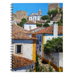 Traditional Red Roof Houses Portugal Notebook
