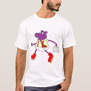 Traditional Rollerskating Hippo Tee