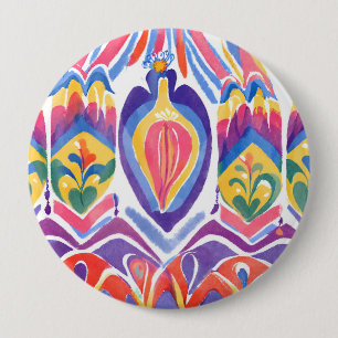 traditional Romanian decor 10 Cm Round Badge