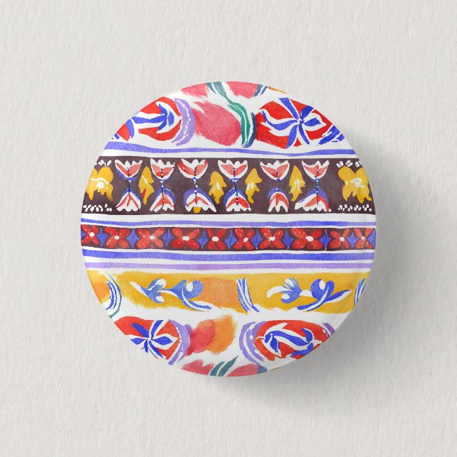 traditional Romanian decor 3 Cm Round Badge (Front)