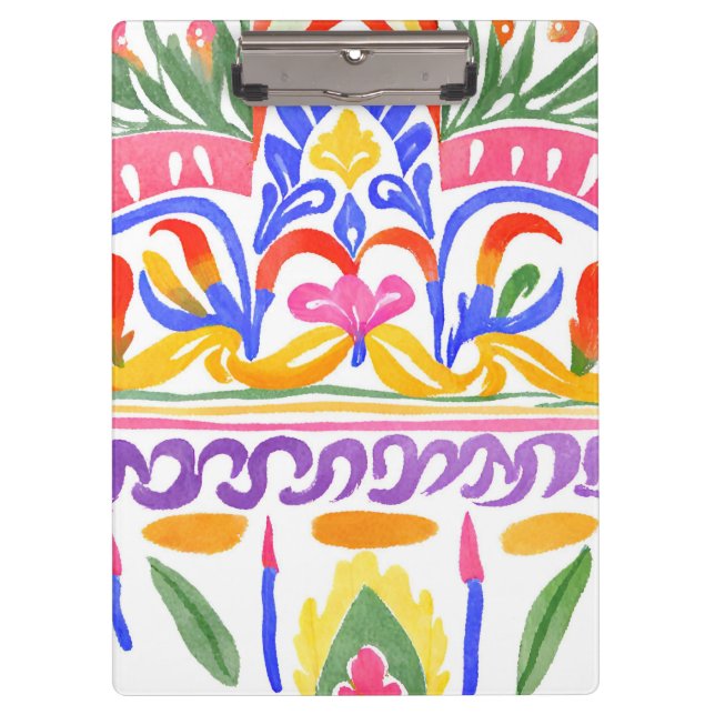 traditional Romanian decor Clipboard (Front)