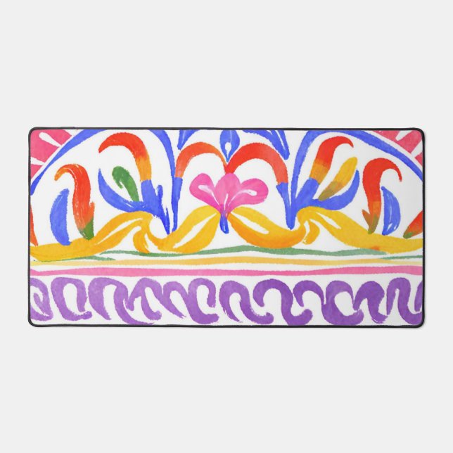 traditional Romanian decor Desk Mat (Front)