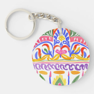 traditional Romanian decor Key Ring