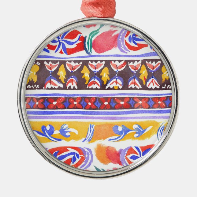 traditional Romanian decor Metal Ornament (Front)