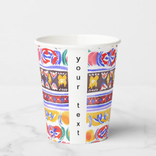 traditional Romanian decor Paper Cups
