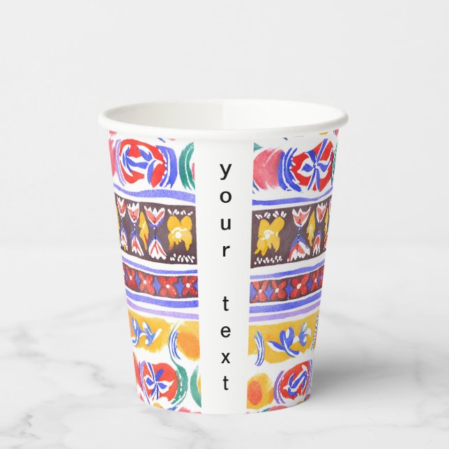 traditional Romanian decor Paper Cups (Left)