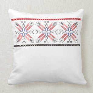 Traditional Romanian folk art motifs  Romania 1 Cushion