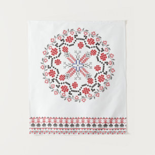 Traditional Romanian folk art motifs  Romania 1 Tapestry