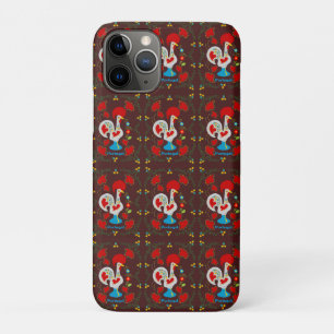 Traditional rooster of Barcelos in white   iPhone 11 Pro Case