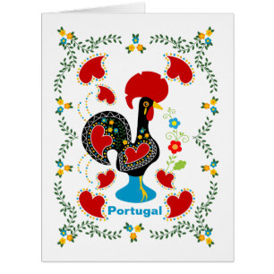 Traditional Rooster of Portugal birthday card