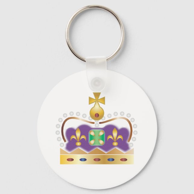 Traditional Royal Crown Key Ring (Front)