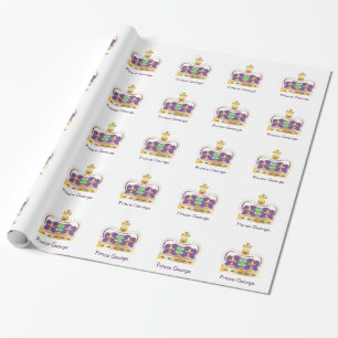 Traditional Royal Crown Wrapping Paper