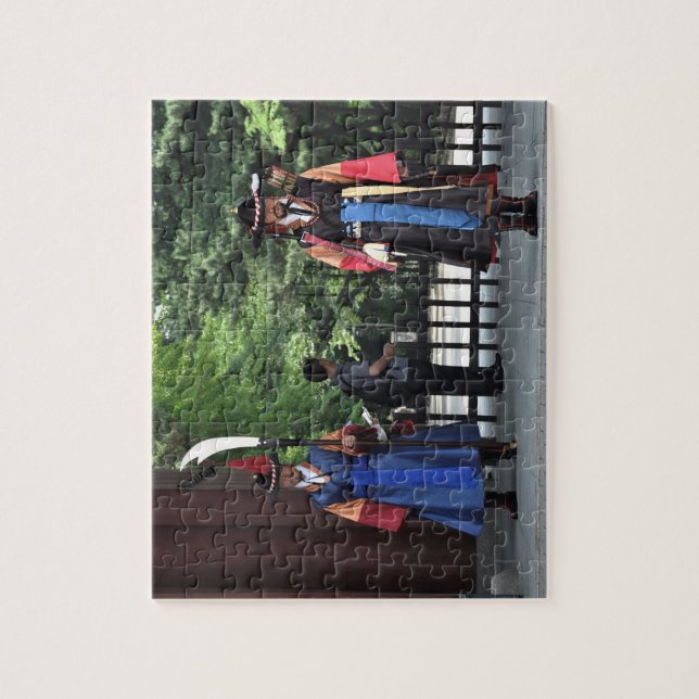 Traditional Royal Palace Guards, South Korea Jigsaw Puzzle (Vertical)
