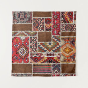 Traditional Rug Patchwork: Decorative Carpet Décor Tapestry