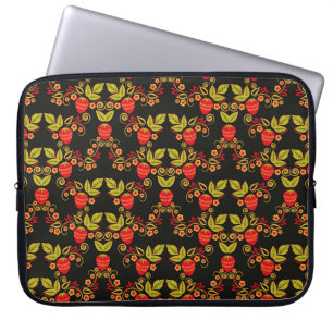 Traditional Russian seamless pattern with berries Laptop Sleeve