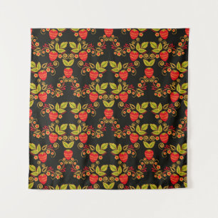 Traditional Russian seamless pattern with berries  Tapestry