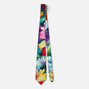 Traditional Rustic Country Floral Garden Tie