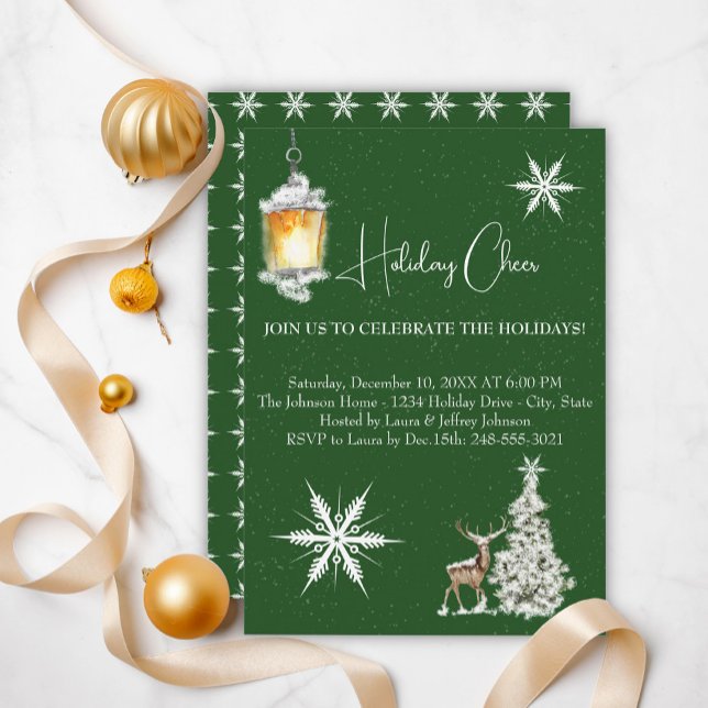 Traditional Rustic  Merry Christmas  Invitation (Creator Uploaded)