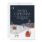 Traditional Rustic Navy Red Winter Merry Christmas