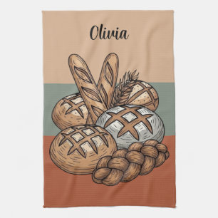 Traditional Rustic Sourdough & Baguette Tea Towel