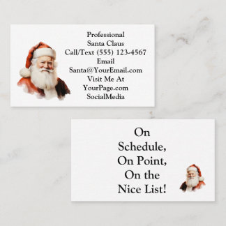 Traditional Santa Claus Business Card