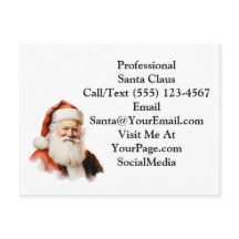 Traditional Santa Claus Business PostCard