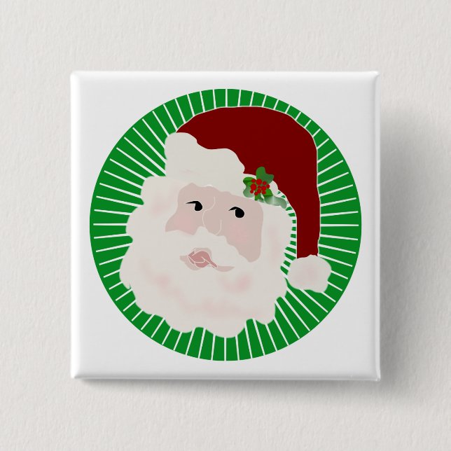 Traditional Santa Claus T-shirts and Gifts 15 Cm Square Badge (Front)