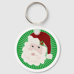 Traditional Santa Claus T-shirts and Gifts Key Ring