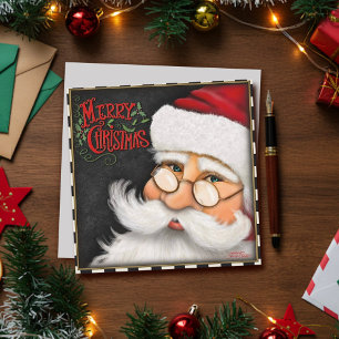 Traditional Santa Merry Christmas Holiday