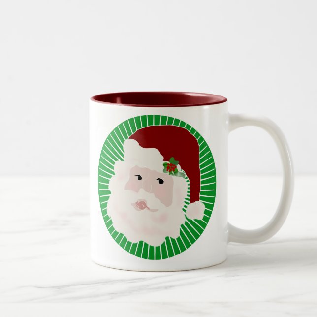 Traditional Santa Two-Tone Coffee Mug (Right)