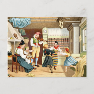 Traditional Scandinavian family Postcard