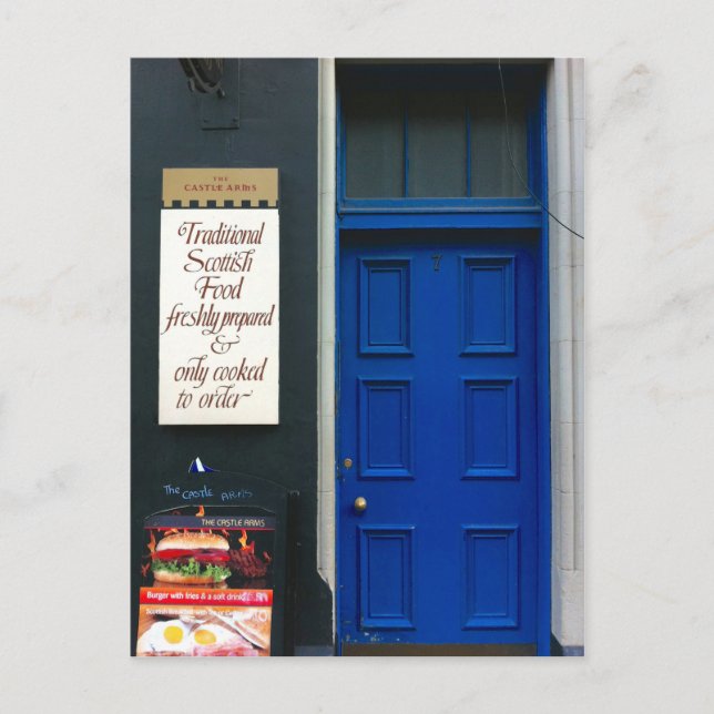 Traditional Scottish Food Postcard (Front)