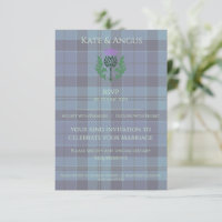 Traditional Scottish Tartan and Scotland Thistle